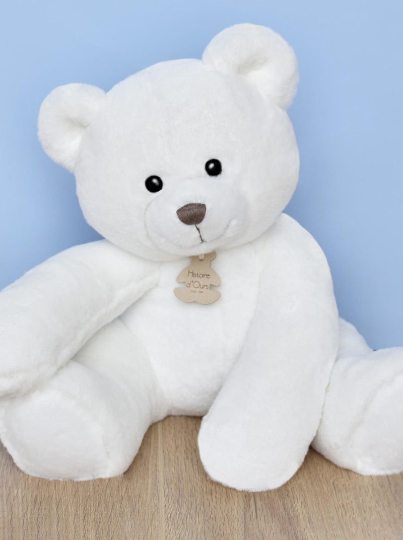 Peluche ours polyester collection OSCAR Ivoire - Kiabi