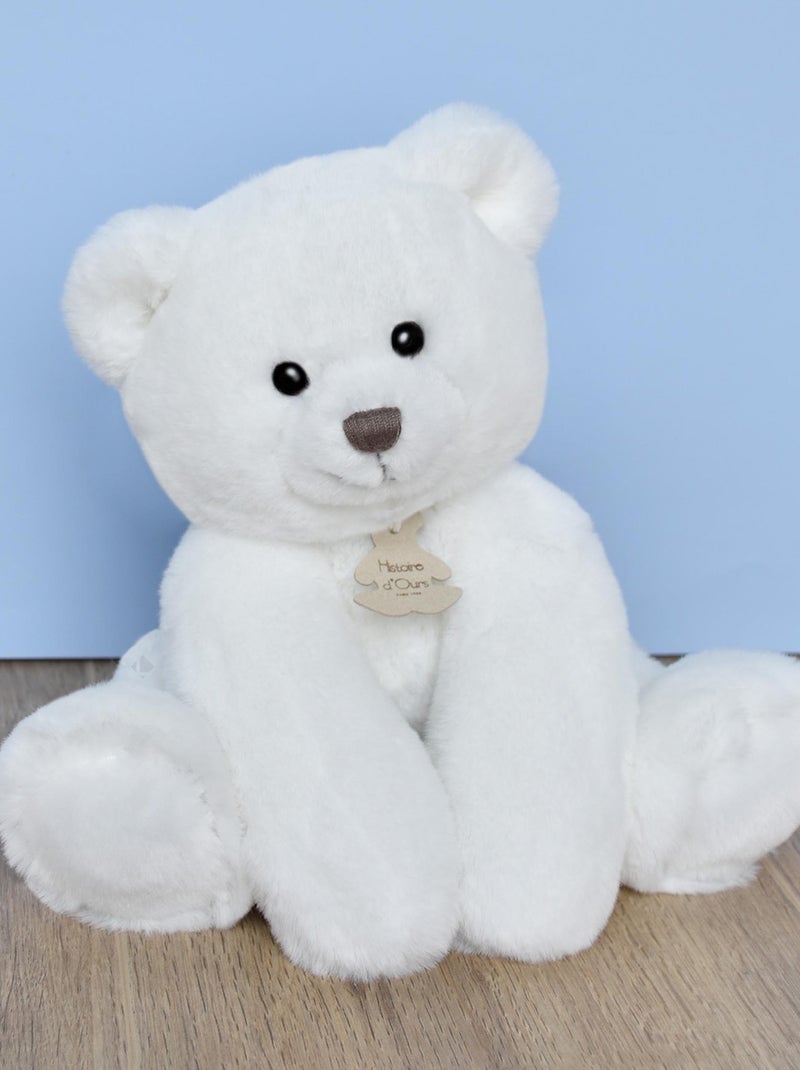 Peluche ours polyester collection OSCAR Ivoire - Kiabi