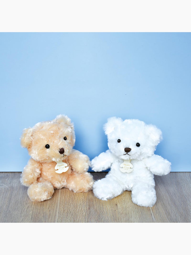 Peluche ours polyester collection OURS VINTAGE Blanc - Kiabi