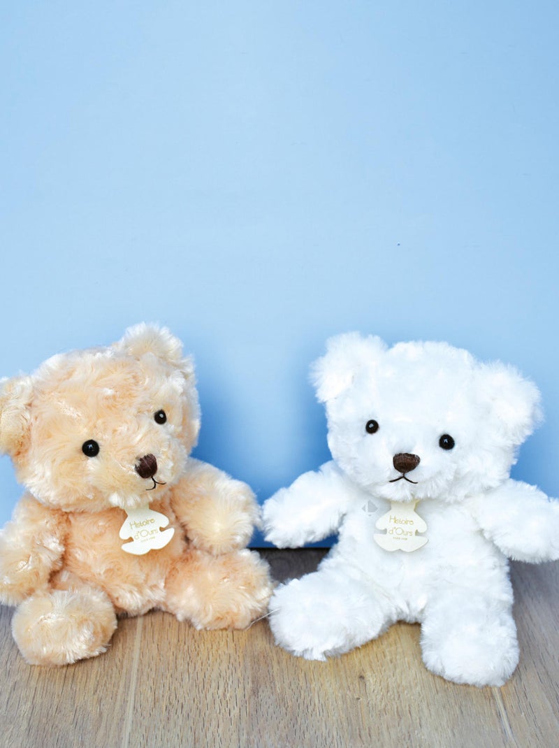 Peluche ours polyester collection OURS VINTAGE Ivoire - Kiabi