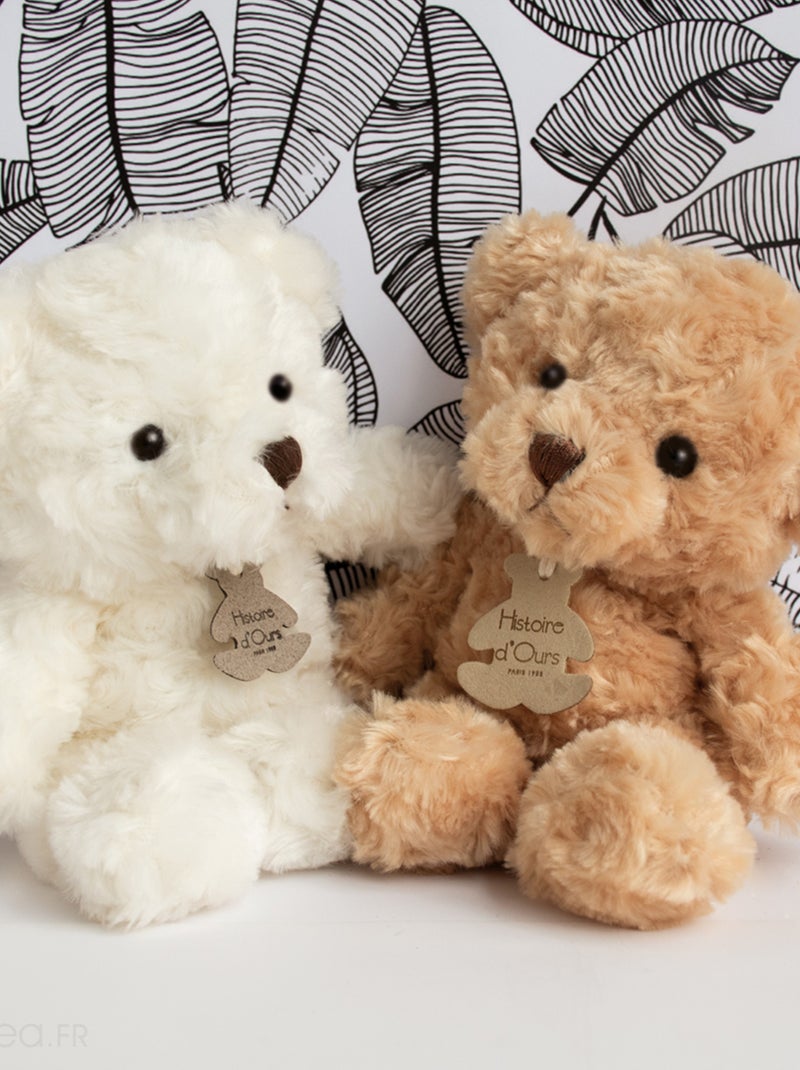 Peluche ours polyester collection OURS VINTAGE Ivoire - Kiabi