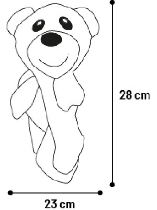 Peluche ours pour chien - Kiabi