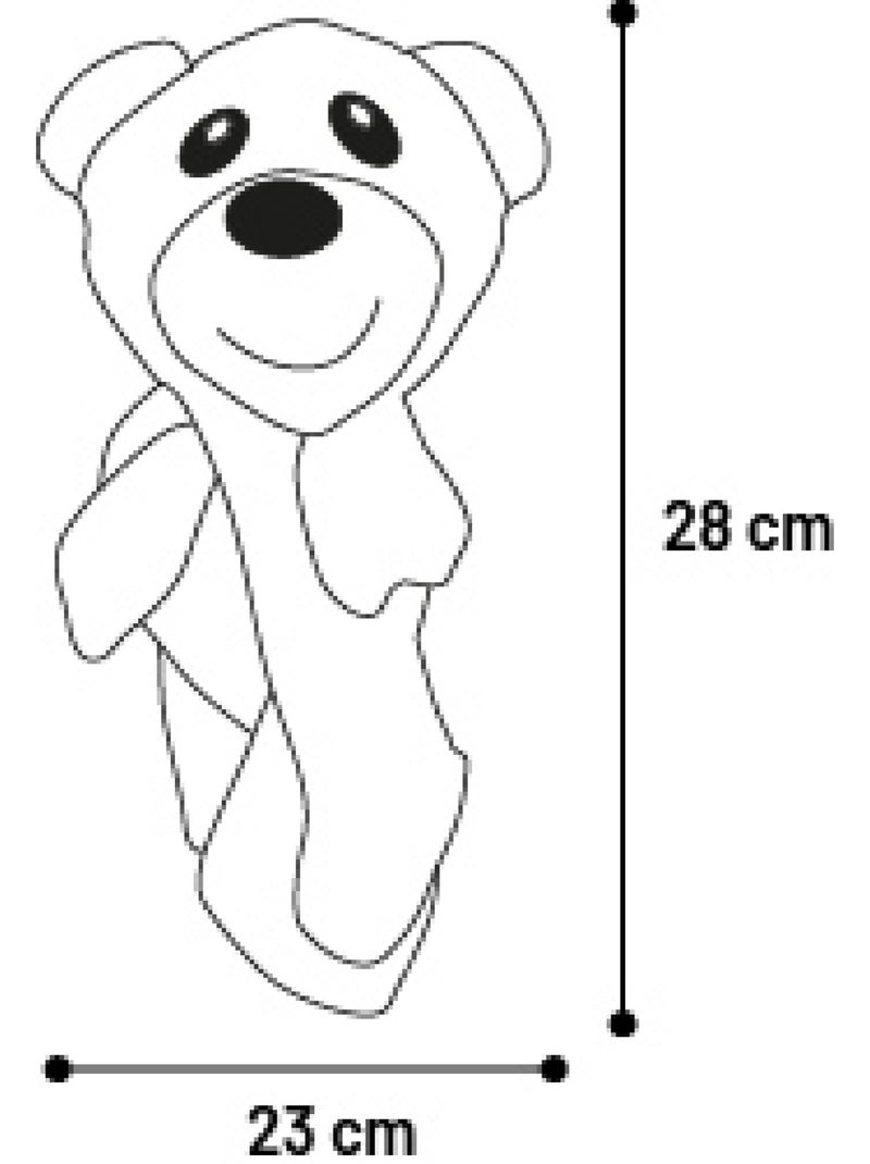 Peluche ours pour chien Marron - Kiabi