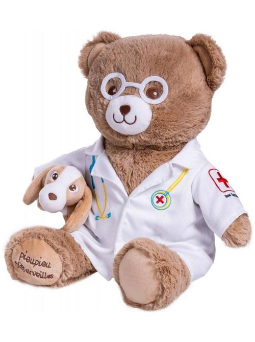 Peluche Ours Vétérinaire - Docteur Gaston - Kiabi
