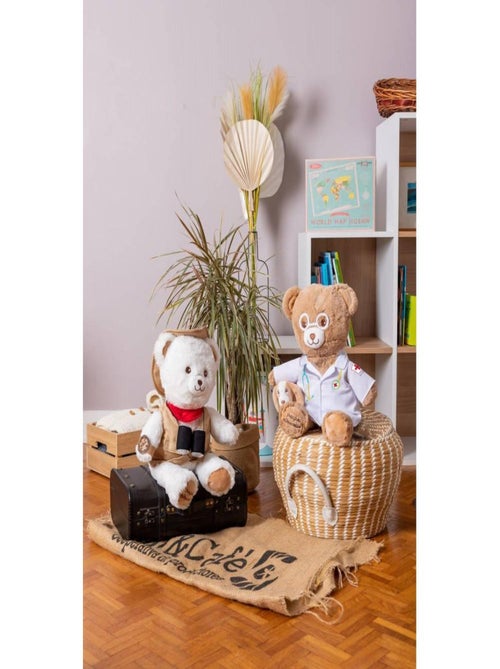 Peluche Ours Vétérinaire - Docteur Gaston - Kiabi