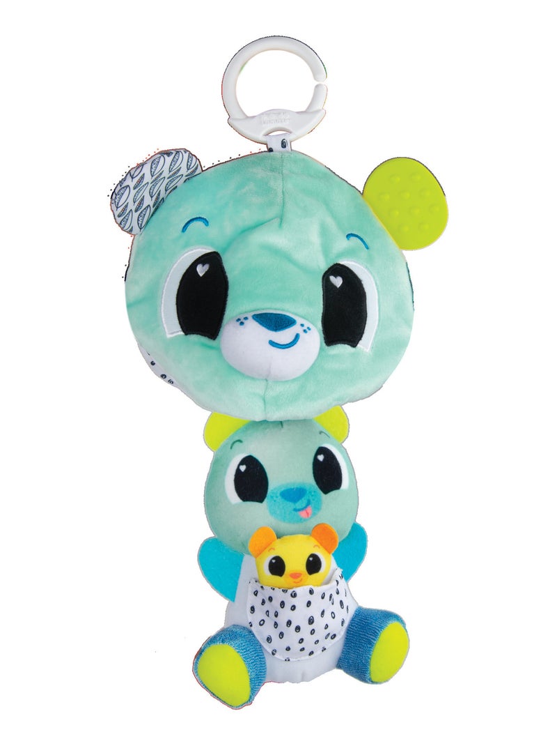 Peluche ourson 3-in-1 à clip pour landau et poussette Multicolore - Kiabi