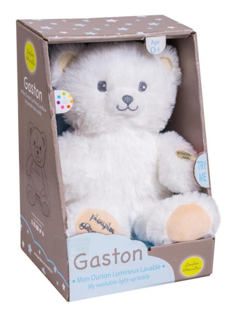 Peluche Ourson Lumineux Gaston Blanc - Kiabi