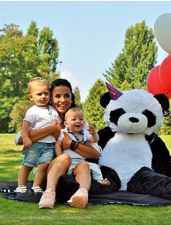Peluche Panda Géant 130 cm - Doux et Moelleux - Câlins Réconfortants - Bananair