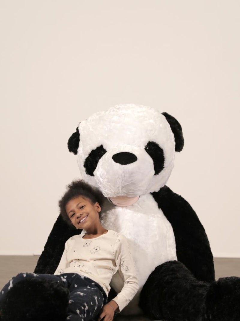 Peluche Panda Géant 200 cm - Doux et Moelleux - Câlins Réconfortants - Bananair Blanc Noir - Kiabi