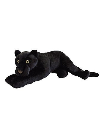 Peluche panthère noire allongée 65 cm