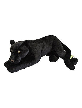 Peluche panthère noire allongée 65 cm