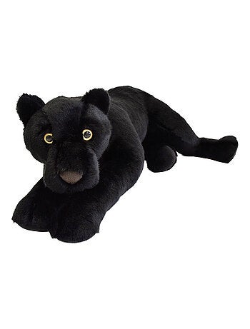 Peluche panthère noire allongée 65 cm