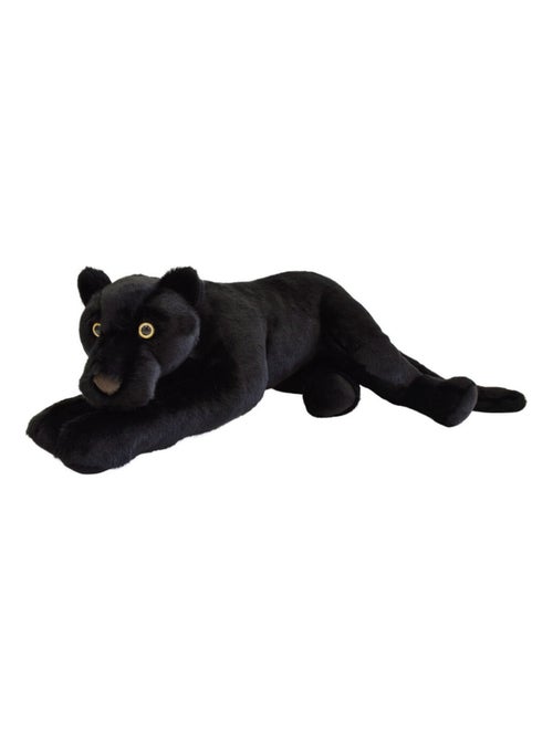 Peluche panthère noire allongée 65 cm - Kiabi
