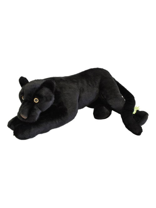 Peluche panthère noire allongée 65 cm - Kiabi