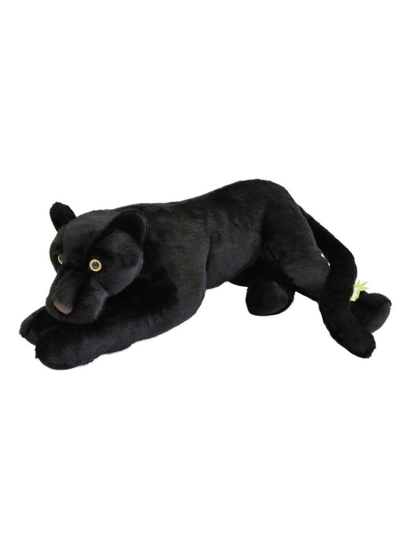 Peluche panthère noire allongée 65 cm Multicolore - Kiabi
