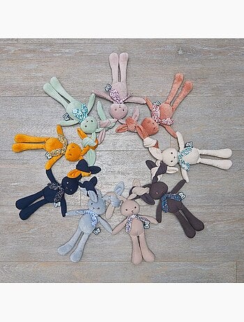 Peluche pantin lapin 25 cm