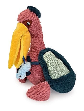 Peluche pélican rose