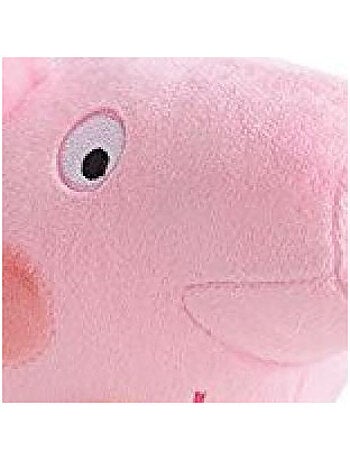 Peluche peppa pig - jemini - 37cm - rose, rouge et jaune - pour bébé
