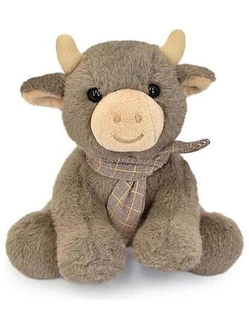 Peluche petite vache foulard Marron