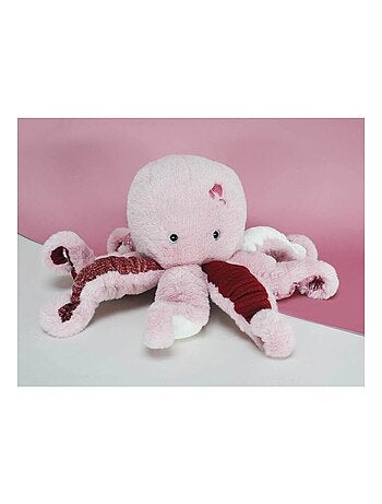 Peluche pieuvre rose