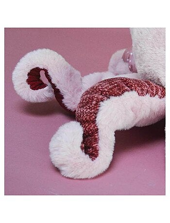 Peluche pieuvre rose