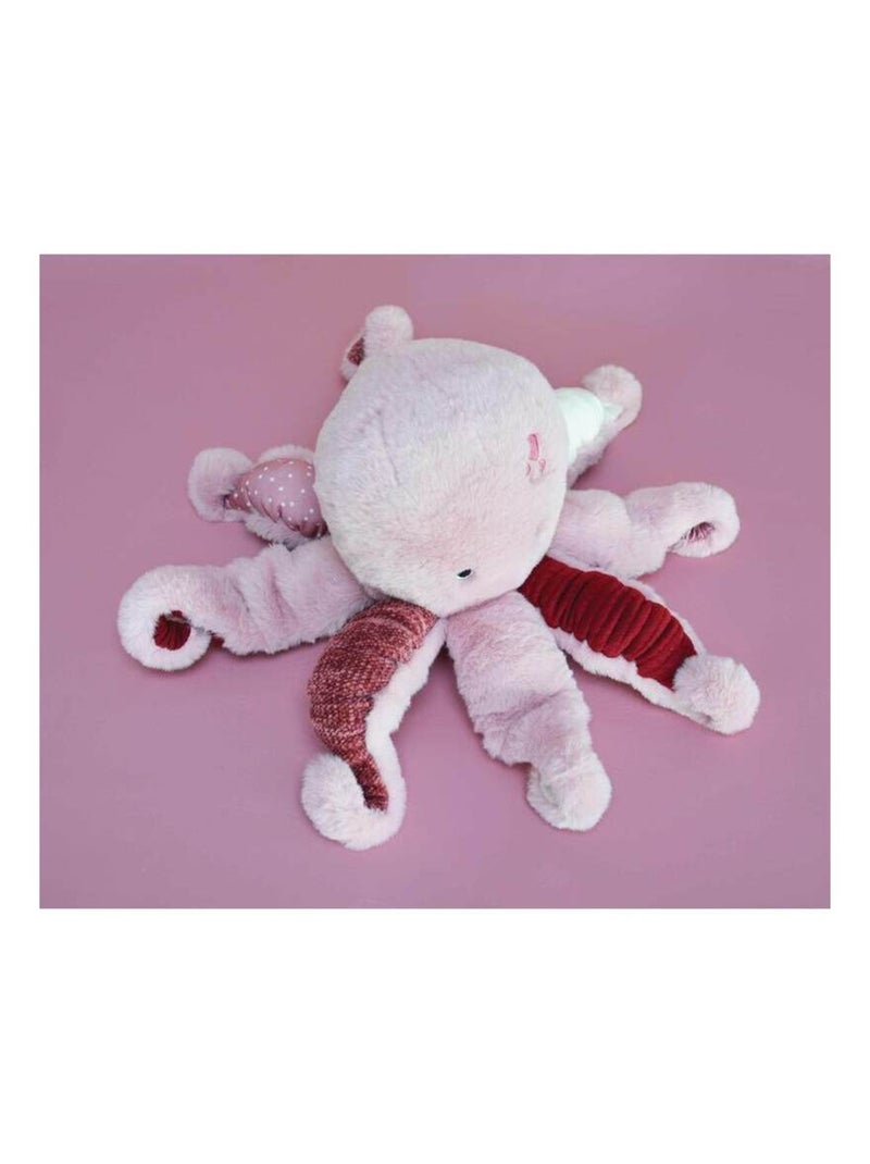 Peluche Pieuvre rose Rose - Kiabi