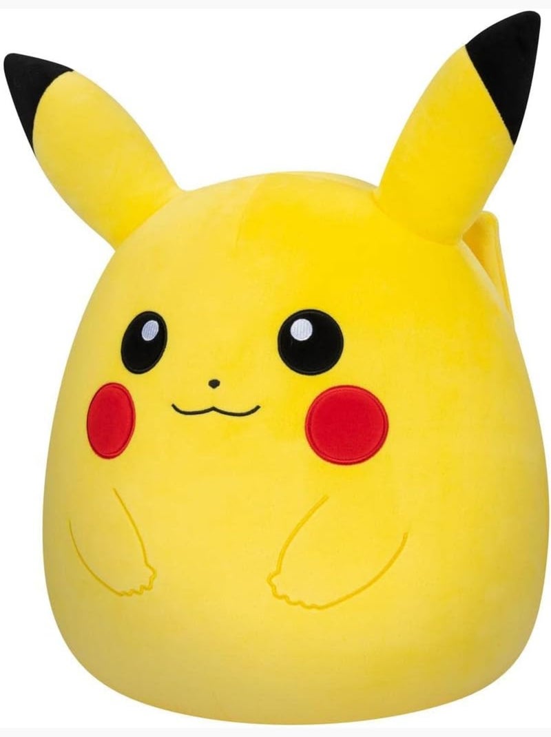 Peluche Pikachu 25 cm Pokémon Squishmallows Jaune - Kiabi