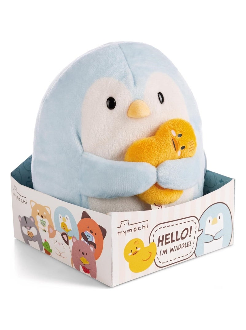 Peluche Pingouin Waddle 16 cm Bleu - Kiabi