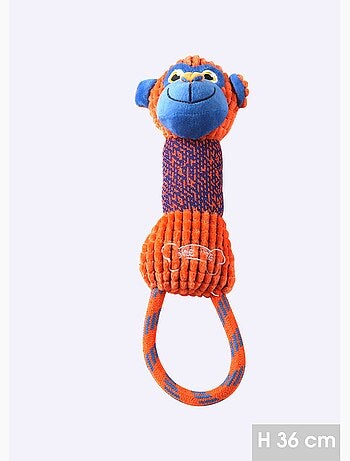 Peluche poignée corde forme tête animal - AFIBEL