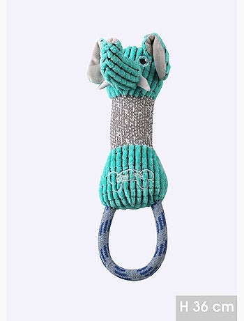 Peluche poignée corde forme tête animal - AFIBEL