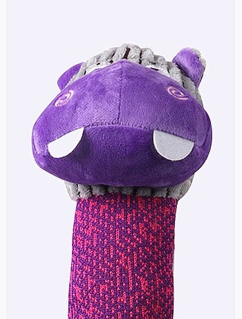 Peluche poignée corde forme tête animal