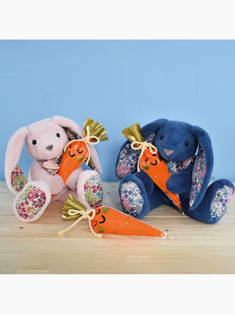 Peluche polyester collection COPAINS CALINS Lapin Bleu - Kiabi