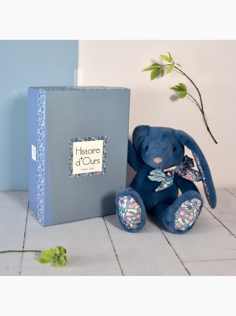 Peluche polyester collection COPAINS CALINS Lapin Bleu - Kiabi