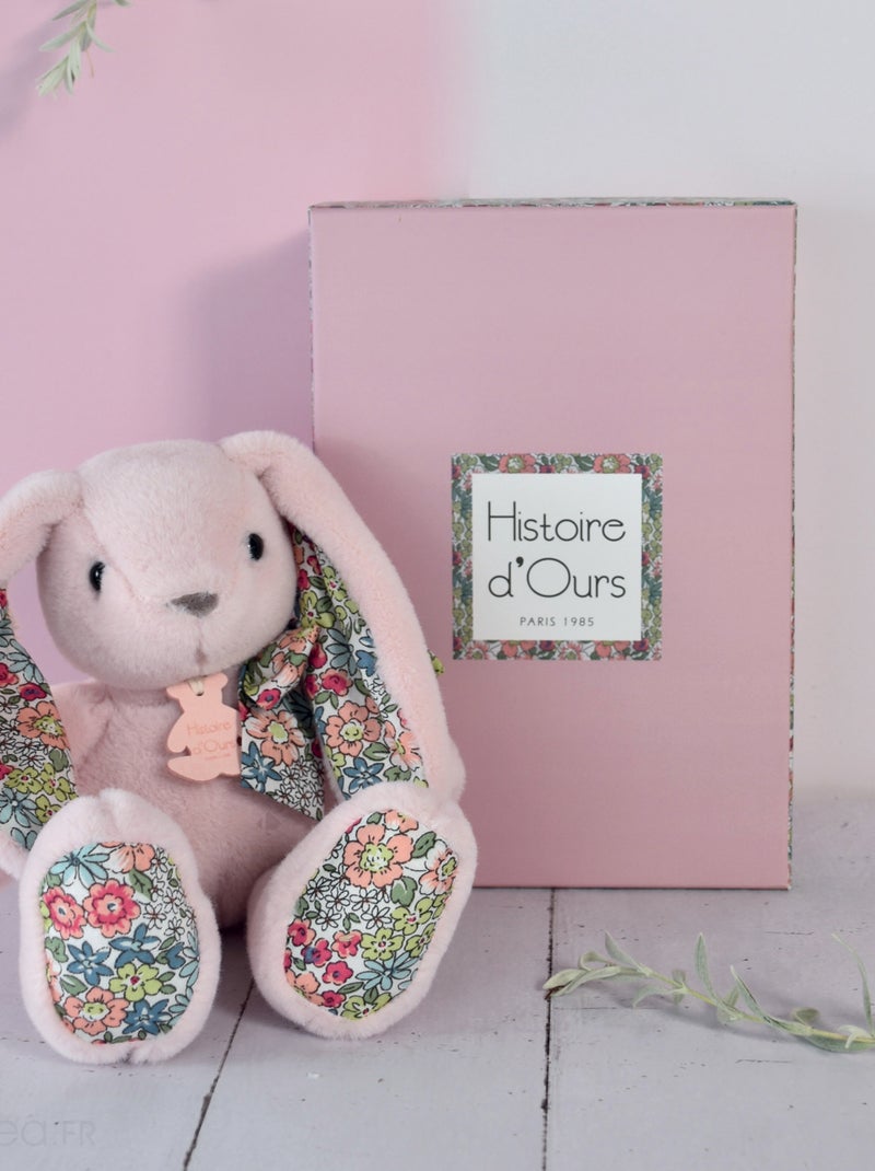 Peluche polyester collection COPAINS CALINS Lapin Rose - Kiabi