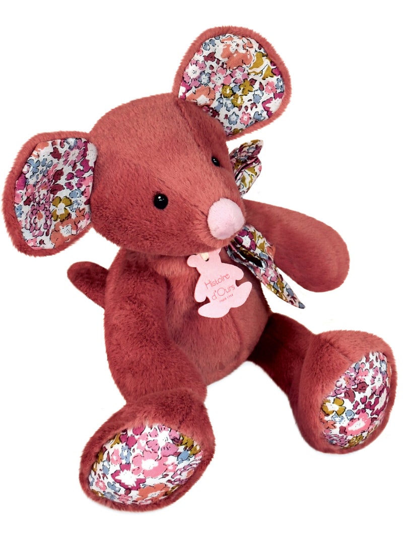 Peluche polyester collection COPAINS CALINS Souris Rouge - Kiabi