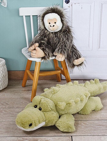 Peluche polyester collection DANS LA FORET TROPICALE Crocodile