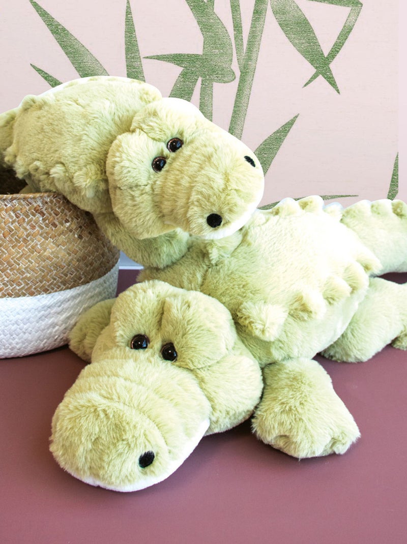 Peluche polyester collection DANS LA FORET TROPICALE Crocodile Vert - Kiabi