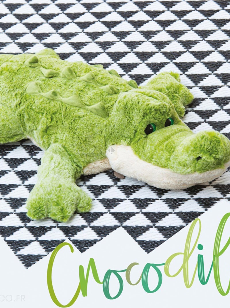 Peluche polyester collection DANS LA FORET TROPICALE Crocodile Vert - Kiabi