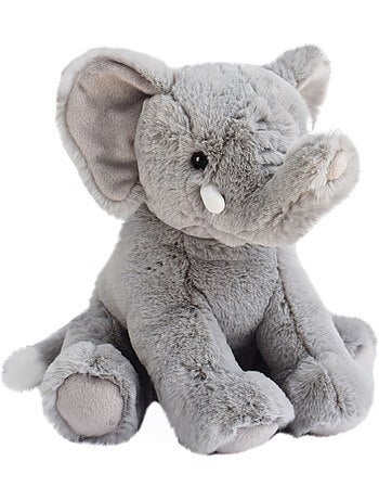 Peluche polyester collection DANS LA SAVANE gris Eléphant