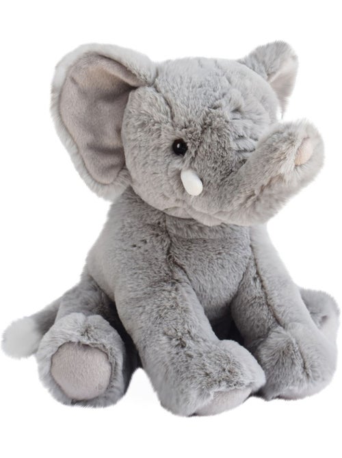 Peluche polyester collection DANS LA SAVANE gris Eléphant - Kiabi
