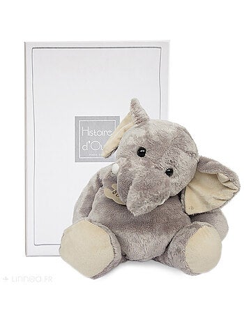 Peluche polyester collection TERRE SAUVAGE Eléphant