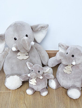Peluche polyester collection TERRE SAUVAGE Eléphant
