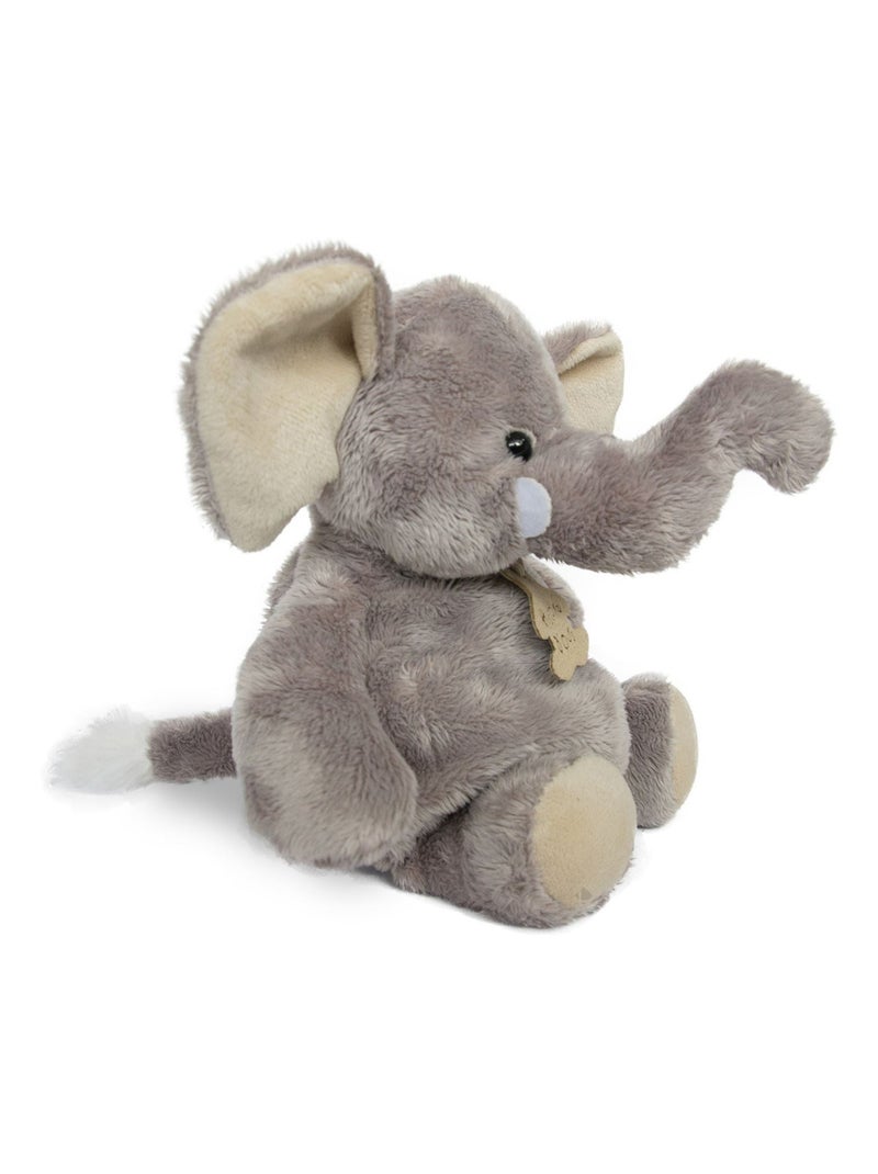 Peluche polyester collection TERRE SAUVAGE Eléphant Blanc - Kiabi