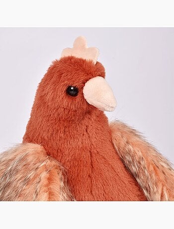Peluche poule et ses œufs d'or 28 cm