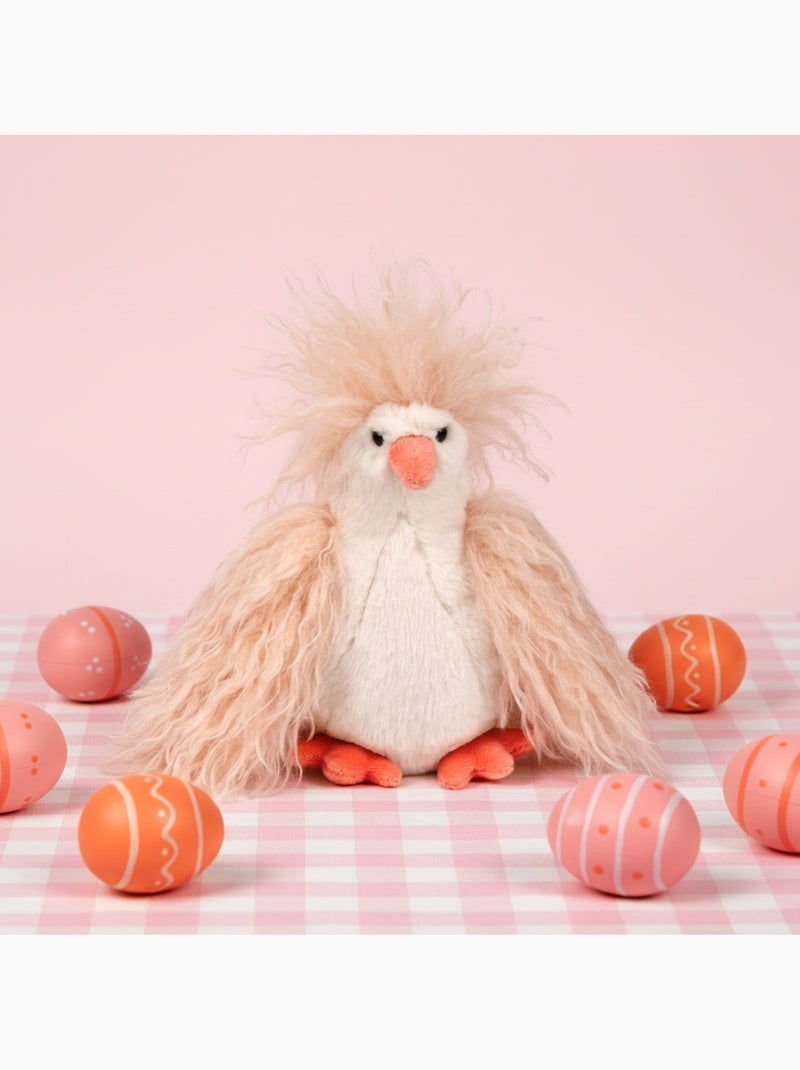 Peluche poule poulette 20 cm Beige - Kiabi
