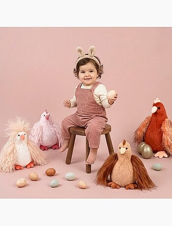 Peluche poule poulette 20 cm
