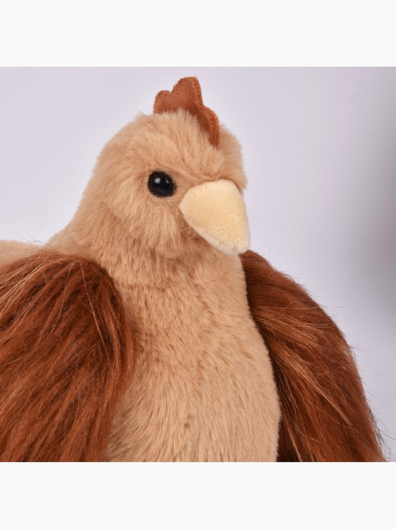 Peluche poule poulette 20 cm Marron - Kiabi