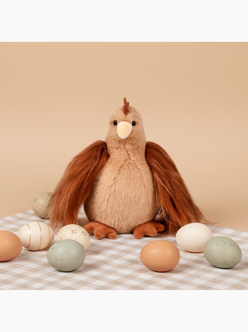 Peluche poule poulette 20 cm Marron - Kiabi