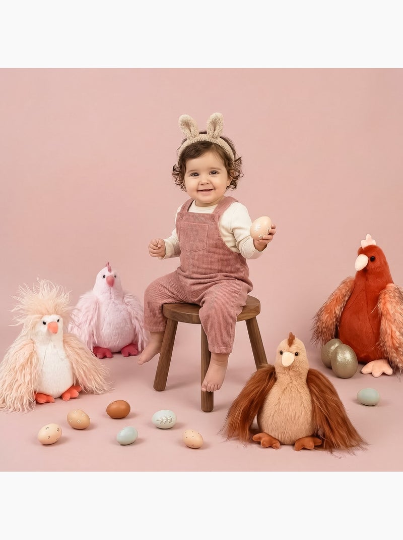 Peluche poule poulette 20 cm Marron - Kiabi