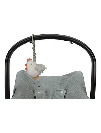 Peluche poule vibrante à suspendre